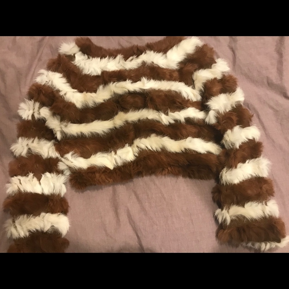 Rabbit fur sweater